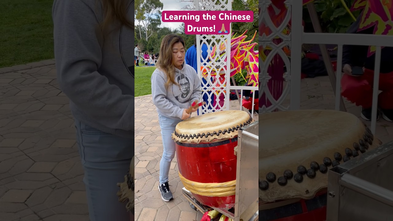 Learning the Chinese Drums! 