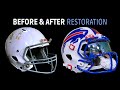 Restoring an old football helmet