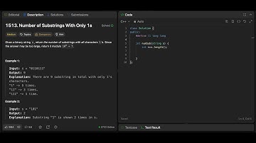 LeetCode 1513. Number of Substrings With Only 1s
