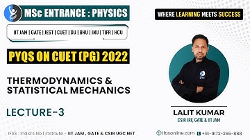 Statistical Mechanics CUET MSc Physics PYQs Discussion