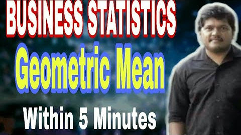 Geometric Mean (GM) | Measure of Central Tendency | Business Statistics | B.Com | Class 12