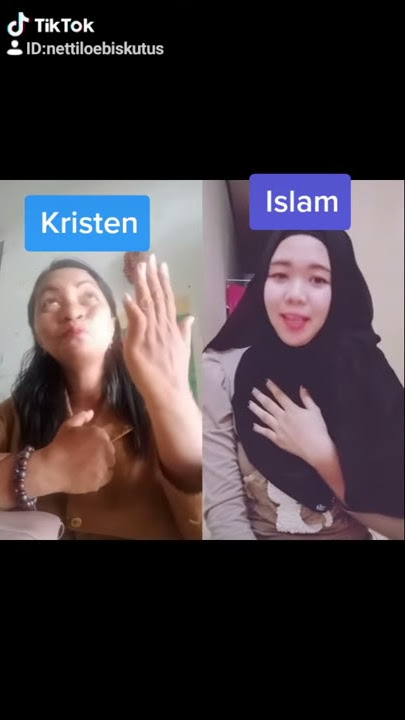 Tiktok dari fb teman, islam dan kristen duet lagu rohani di tiktok