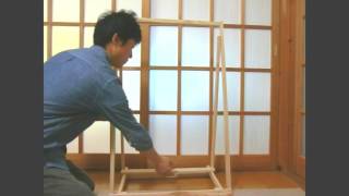 子供用折りたたみハンガー掛け