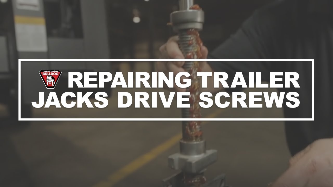 Repairing Your Trailer Jack Drive Screw YouTube