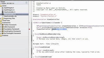 How to create a simple Twitter app for the iPhone/iPod Touch