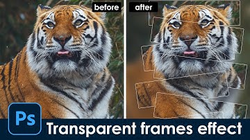 Transparent hexagon frame to create magic visual effect - [Photoshop tutorial] for beginner