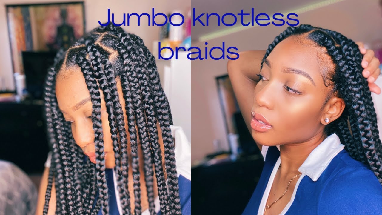 PRE-DIVIDED BRAIDING HAIR?!| Mane Concept Afri Naptural knotless braids ...