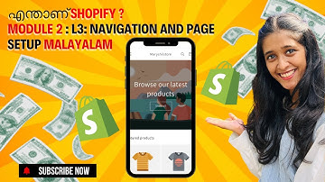 How to Setup Navigation & Pages in Shopify (Malayalam Tutorial) | Shopify Store Setup Module 2