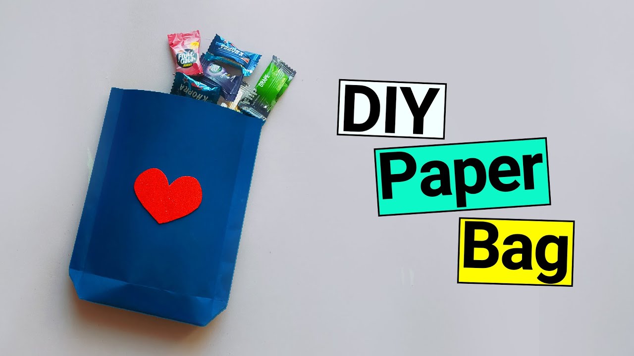 How to make Mini Paper Bag diy Origami Craft YouTube