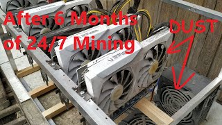 Mining Rig Full Of Dust After 6 Months Of 247 Mining In Living Room Maintenance Of Mining Rig