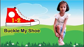 One Two Buckle My Shoe Nursery Rhyme With Lyrics For Kids