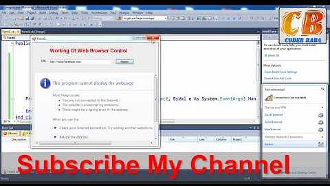 How to create Web Browser in VB.NET