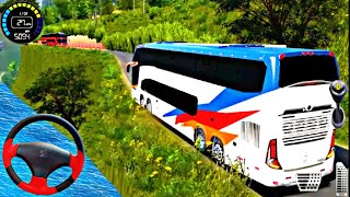 Deathroad bus simulator | Dangerous curved roads | rain slippery | 3d graphics |Android Game#gaming screenshot 5