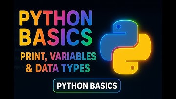 Python Tutorial Part 1 – Print, Variables & Data Types (Beginner Friendly)