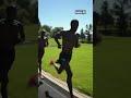 Going way under 4 min a mile pace on the last rep of workout w / 2xOlympic medalist Paul Chelimo