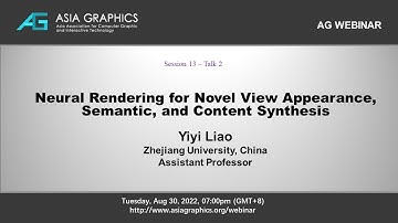 Yiyi Liao -- Neural Rendering for Novel View Appearance, Semantic, and Content Synthesis