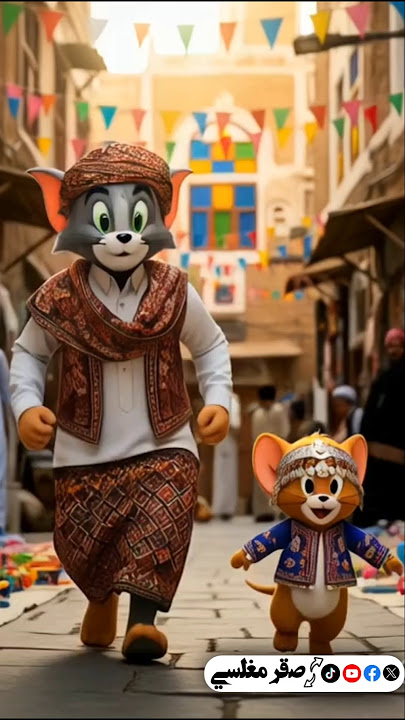 توم_وجيري يعيشون أجواء العيد في اليمن #عيد🕋سعيد_وكُل_عام_وأنتُم_بي كُل_خير_أجواء عيد_الأضحى_المبارك