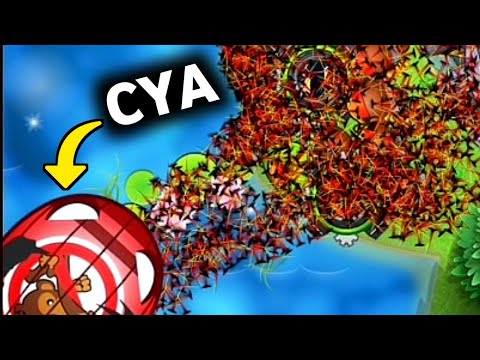 Spike Storm Easily Destroy the MOAB's BFG in Bloons Monkey City... 🐵