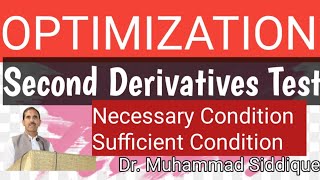 Optimization: Second derivatives Test