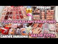 Organização das Carnes para o Mês +Valor Total |Dicas de Como Variar o Cardápio |Freezer + Dicas...