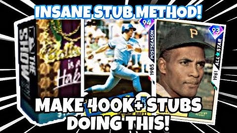 MAKE 400K+ STUBS DOING THIS! INSANE STUB METHOD! MLB THE SHOW 21!
