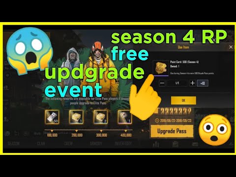 PUBG Mobile Elite Pass Special Event Free Season 4 RP, 50UC, Special Crates And Pans !!