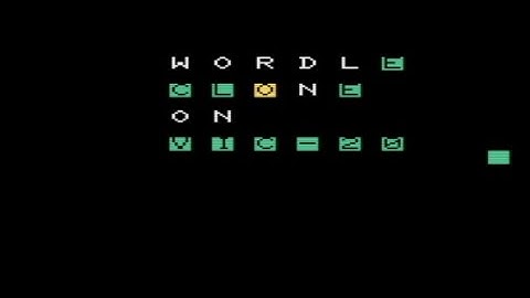 Wordle Clone for VIC-20 found on GitHub (you