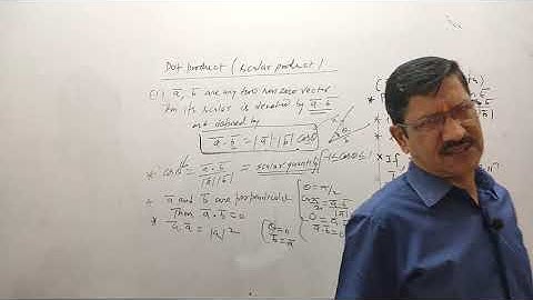 B.Sc. First Year ,  Paper-3 , Vector Analysis and Geometry, Lecture-2