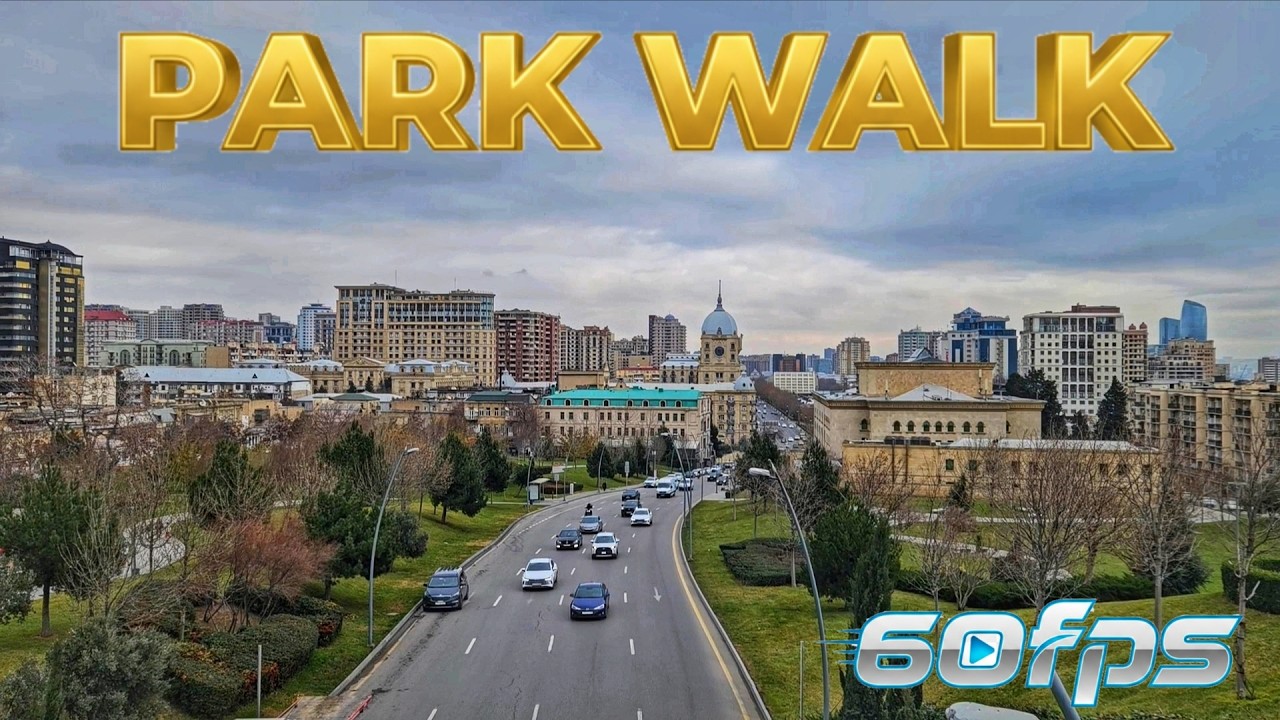 Спокойная прогулка в тихом городском парке | Облачная утренняя атмосфера