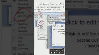 11 th computer application chapter 8 slide master