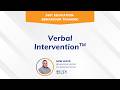 Verbal Intervention (Overview) | Behaviour &amp; Safety Training for Schools