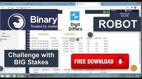 Challenge Binary Differ Bot Real Binary Account (FREE Download)