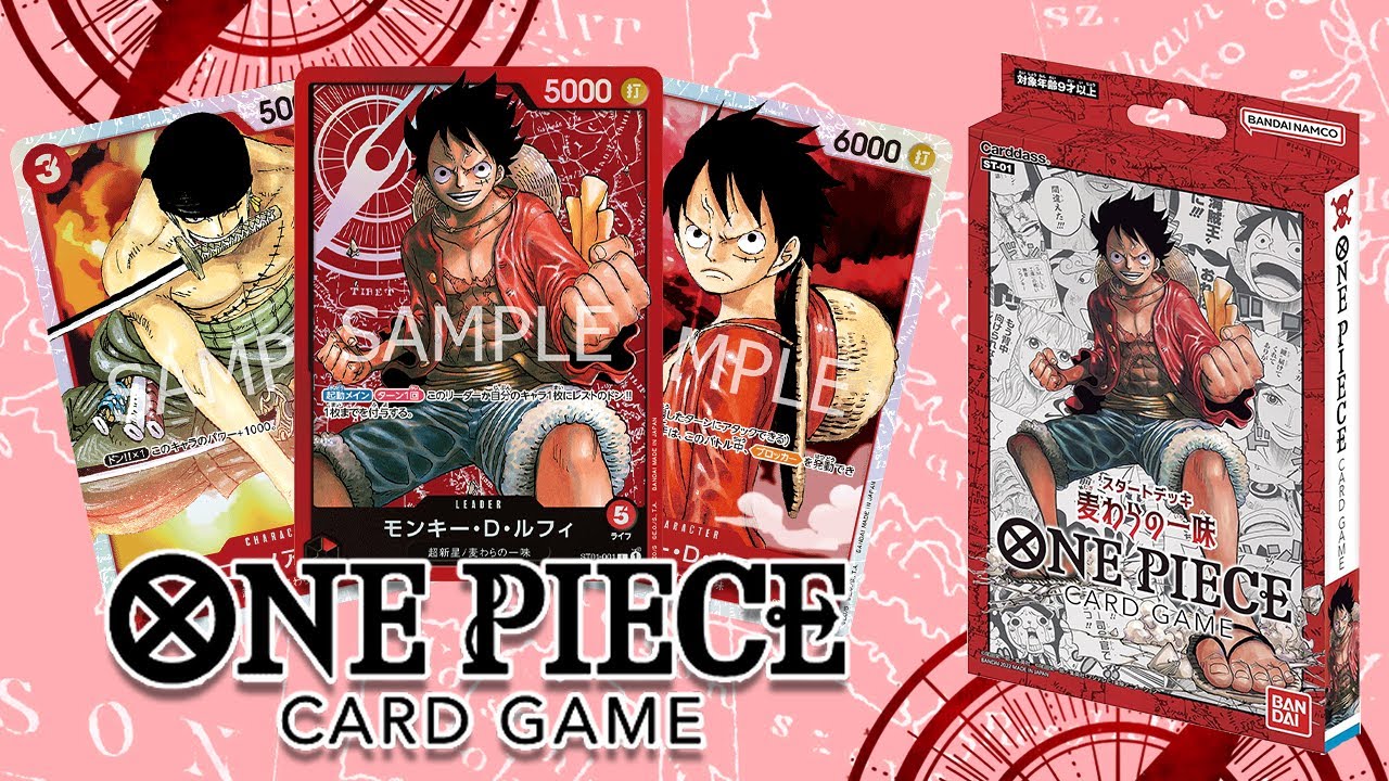 OPENING ONE PIECE CARD GAME STARTER DECK 1 - STRAW HAT CREW - [ST-01] | One  Piece TCG