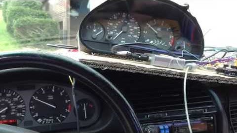 E46 Ike driven via can bus by signals obtained from LS1 engine sing obdii Protocol