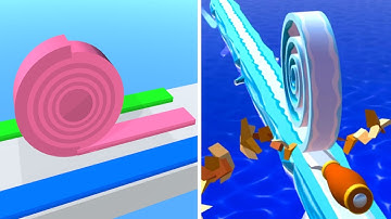 Layers Roll Vs Spiral Roll | All Levels Gameplay (iOS, Android) | MRA Games