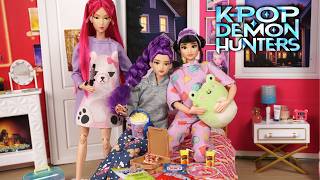 Barbie Dolls KPOP Demon Hunters Sleepover Night Routine screenshot 3