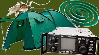 Новая палатка Talberg, Xiegu G90, комары и короткие волны. Теплый весенний выезд в поля.