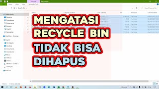 Download lagu How to Fix Recycle Bin That Won't Empty / Can't Be Cleared (Windows 10)