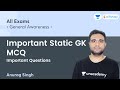 Important Static GK | Part-2 | GK/GS | All Exams | Anurag Singh