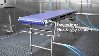 Habasit’s Hygienic Clean-In-Place (CIP) Unit
