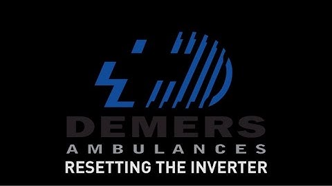 Resetting Xantrex Inverter (1n0)