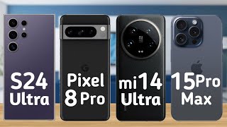 Xiaomi 14 Ultra Vs iPhone 15 pro max vs Google Pixel 8 pro vs Samsung Galaxy s24 Ultra | mr.sba tech