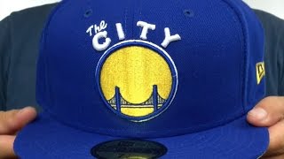 Warriors 'STATE STARE' Royal Fitted Hat by New Era