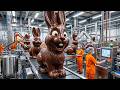 Chocolate Bunnies. How It's Made In a Factory. The Complete Manufacturing Process