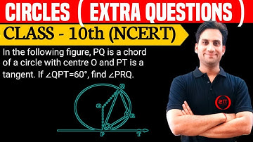 In the following figure, PQ is a chord of a circle with centre O and PT is a tangent. If ∠QPT = 60
