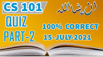 CS101 Quiz 15 July 2021 || CS101 Quiz no.1 || Today cs101 Quiz