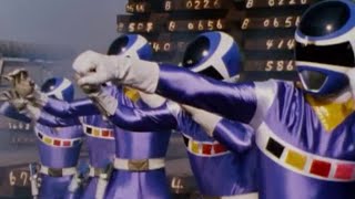 Power Ranger En El Espacio | 5 Blue Space Rangers y Psycho Silver