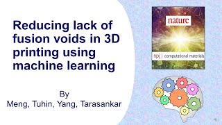 Reducing lack of fusion voids in 3D printing using machine learning