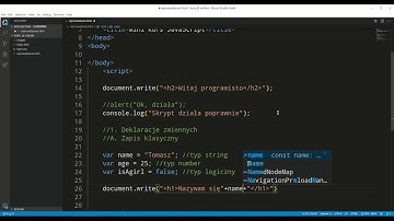 Część 1 - Mini kurs JavaScript - Wprowadzenie