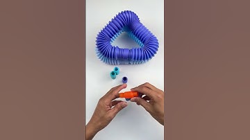 Creating Style ASMR Crunchy  Sound POP-TUBE #diy #satisfyingvideos #relaxing #oddasmr #poptubesounds